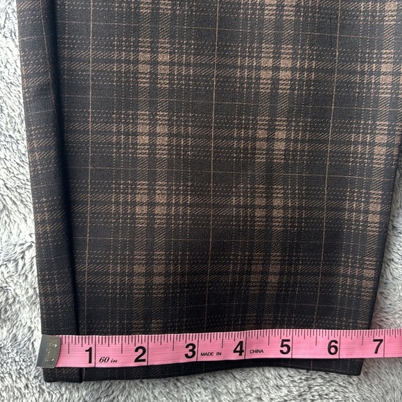 KUT High-rise Skinny Ankle Plaid Pants in Blackberry Size 16 NWT - Picture 8 of 8